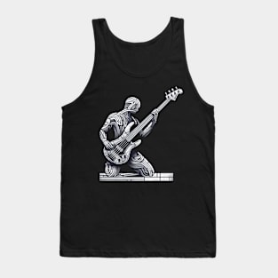 Artistic Bass Player Tank Top